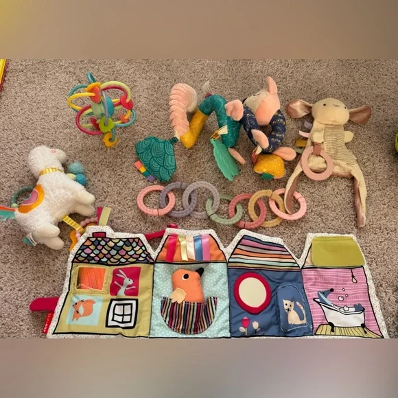 Newborn Baby Girl Toy Lot - Picture 1 of 5